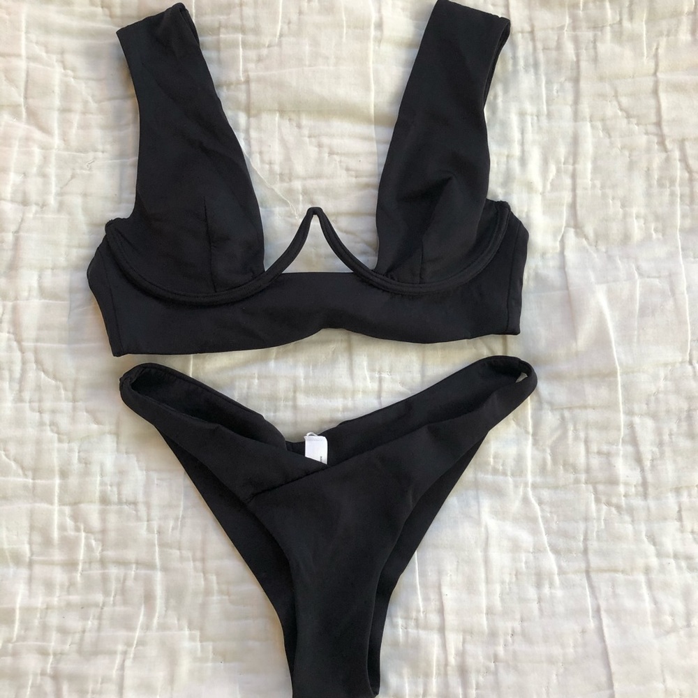 Kopper & Zink Black Underwire Bikini Set